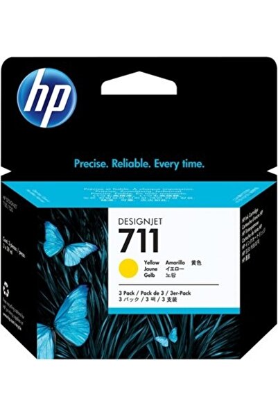 HP Cartuș CZ136A 711 Galben 3 buc DesignJet