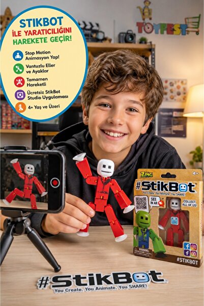 TOYFEST ستيك بوت - شخصية متحركة للرسوم المتحركة بتقنية ستوب موشن، لعبة روبوت ...
