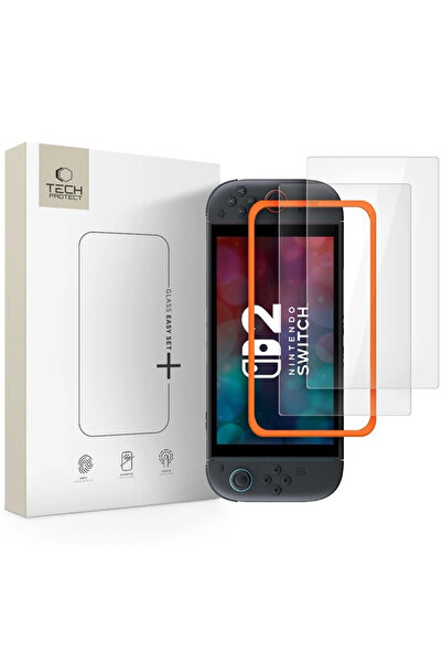 Tech-Protect Sticlă securizată Easy Set+ Pachet de 2 pentru Nintendo Switch