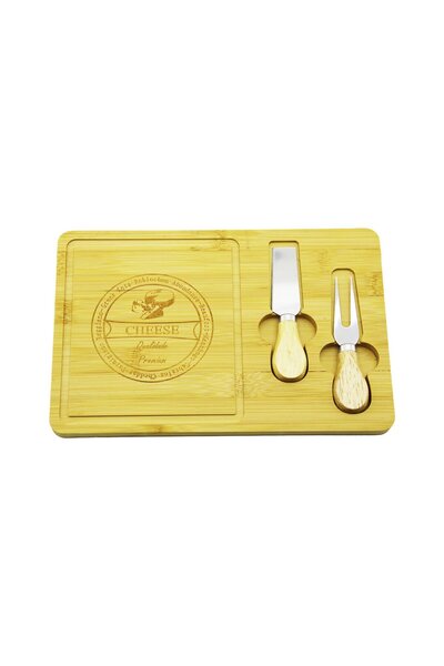 OSKA GLOBAL Knife Right 19X29Cm -1.5Cm Wooden Bamboo Breakfast Cheese Present...