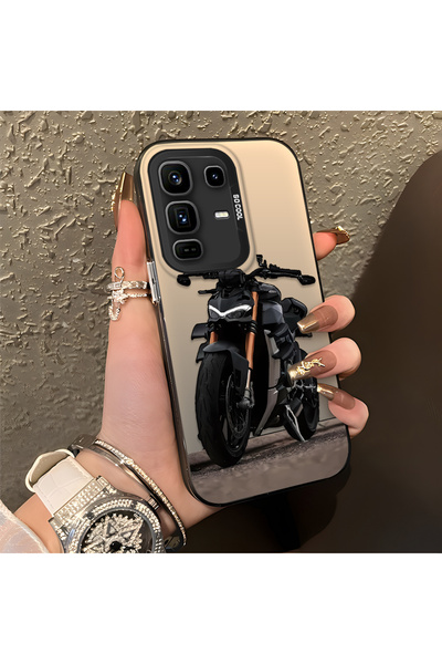 CHICASELUX Infinix Note 50 Pro Plus Compatible Cool Sport Motorbike Printed M...