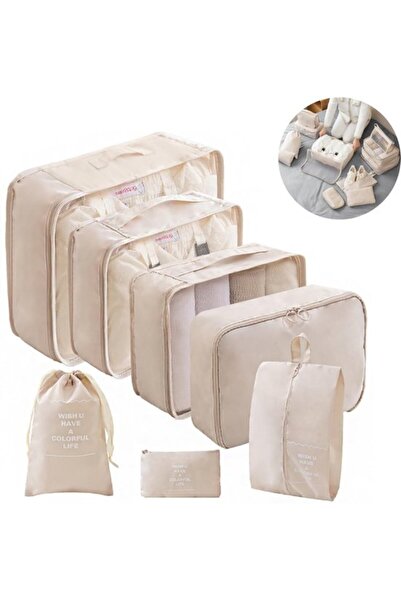 STARSTAR 7 - pc Luggage Organizer Set - Travel Organizer Bags - Mesh Travel O...