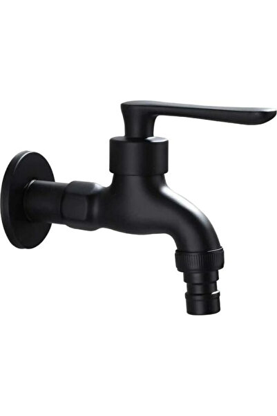 STARSTAR Vintage garden faucet with cold water connection, black mop sink fau...