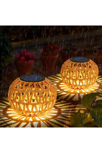 STARSTAR 2 sets of outdoor waterproof solar lights, outdoor solar table lamps...