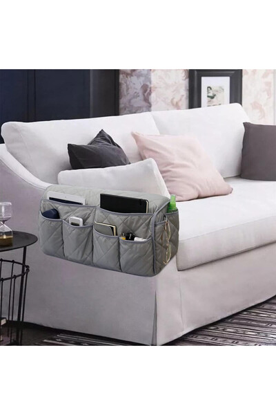 STARSTAR Waterproof sofa armrest storage bag with 14 pockets