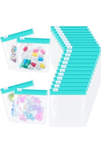 Morvena Picks Pachet de 24 de pungi pentru medicamente cu fermoar, reutilizab...