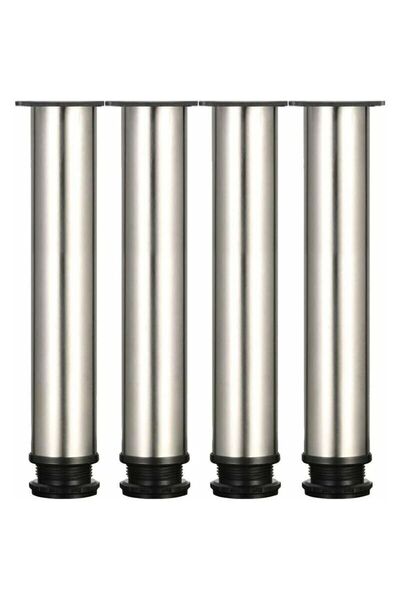STARSTAR Adjustable furniture legs, brushed stainless steel - 300 mm in heigh...