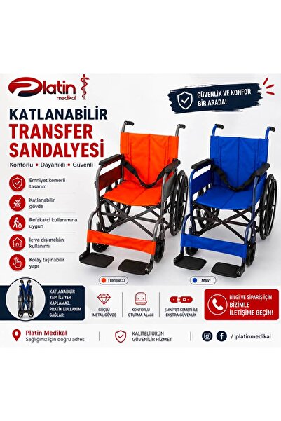 Platin MANUEL TEKERLEKLİ SANDALYE