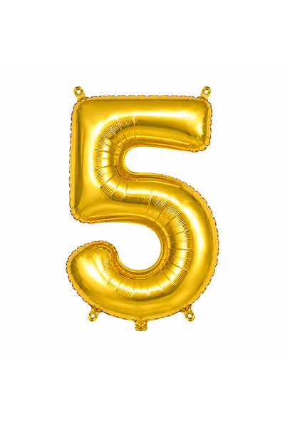 Cansüs Can Süs Gold Foil Balloon Number-5