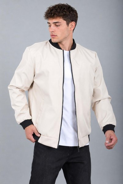 ByTrend معطف موسمي كلاسيكي بياقة كلية بونديت 2861_50045-1