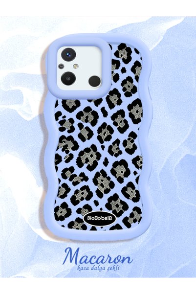 CHICASELUX Redmi 12C Compatible Wavy Frame Leopard Print High Quality Silicon...