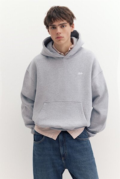 Pull & Bear STWD boxy kapüşonlu sweatshirt