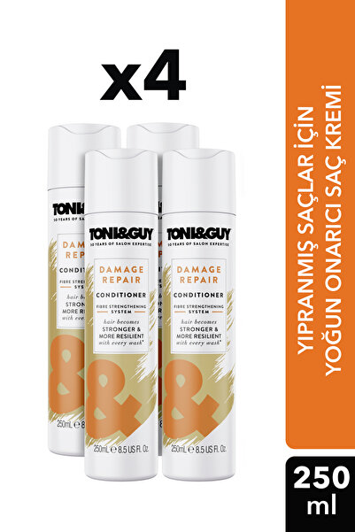 Toni&Guy Damage Repair Yıpranmış Saçlar İçin Saç Bakım Kremi 4x250 ml