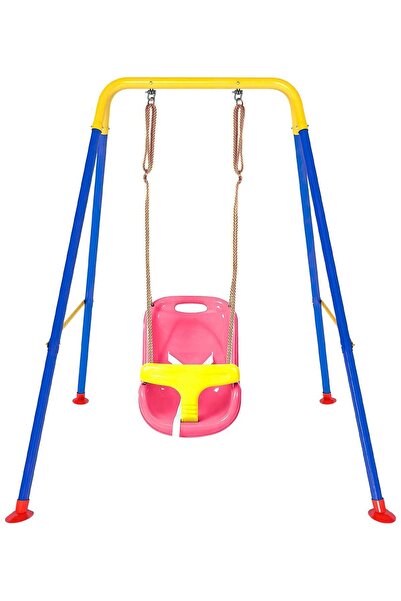 FUNZ مجموعة أرجوحة للأطفال الصغار مع إطار للاستخدام الداخلي والخارجي، أرجوحة ...