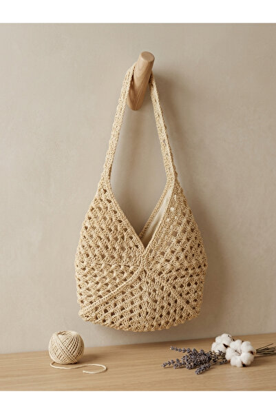 green poll Handmade Knitted Bag