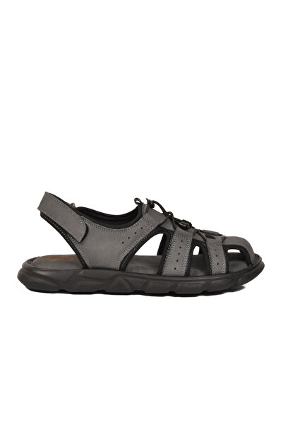 Voyager Men's Outdoor Closed Toe Sandals Rubber Laced Sole Anthracite Shoes 4...