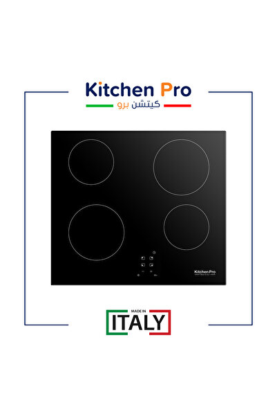Dec Kitchenpro سطح سيراميك كهرباء Kitchen Pro إيطالي 4 عيون بتحكم باللمس بدون...