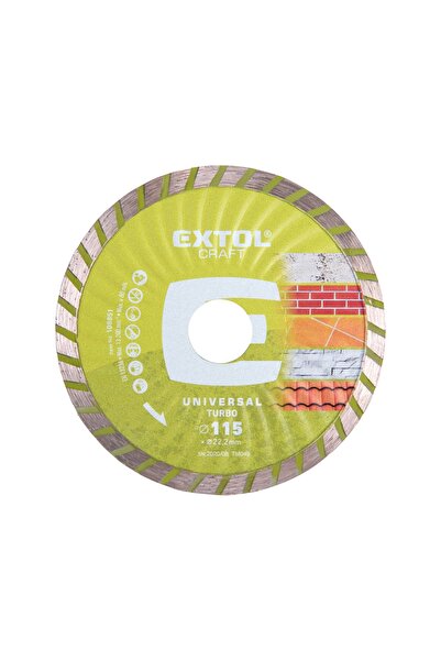 EXTOL CRAFT Disc diamantat turbo, Extol Craft, 115x22.2x2mm, 108851