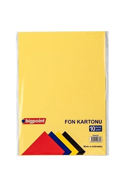 Bigpoint Fon Kartonu 25x35cm Karışık 10 Renk