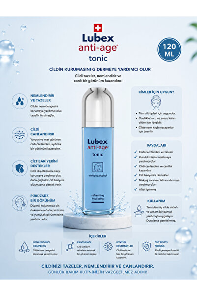 Lubex Anti Age Leke Karşıtı Gözenek Sıkılaştırıcı ve Canlandırıcı Tonik 120 ml