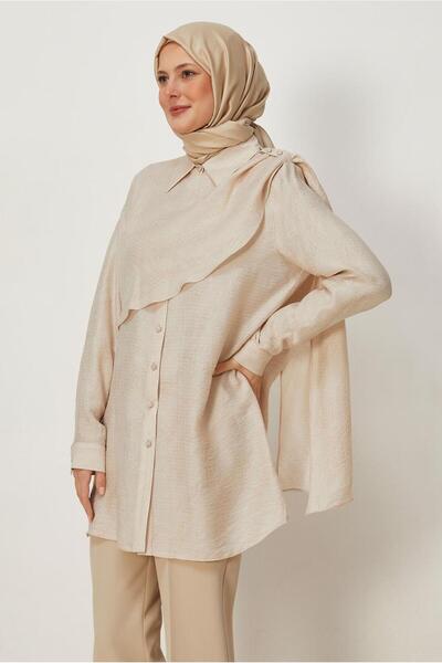 Alvina Cape-Like Jacquard Tunic 46781