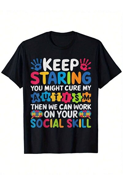 25W Keep Staring You Might Cure My Autism Awareness Puzzle Boys Suitable For ...