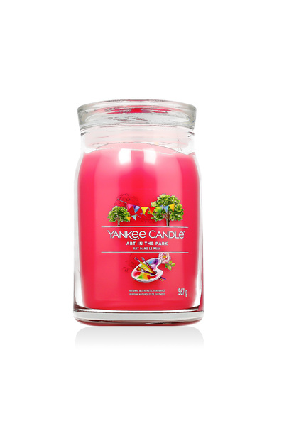 Yankee Candle Lumânare parfumată emblematică – Artă în Parcul, 567 g