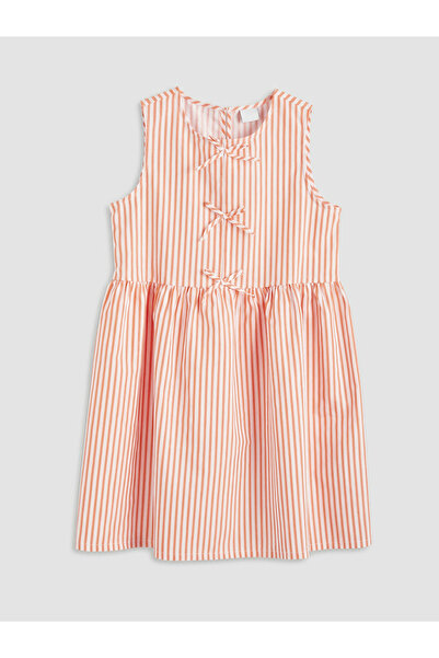 LC Waikiki Striped Girls' Poplin Dress
