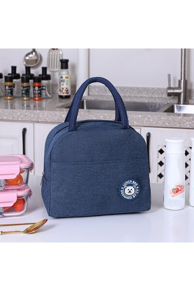 Choice1 Blue G869A Insulated Lunch Bag Women Kids Cooler Bag Thermal Bag Port...