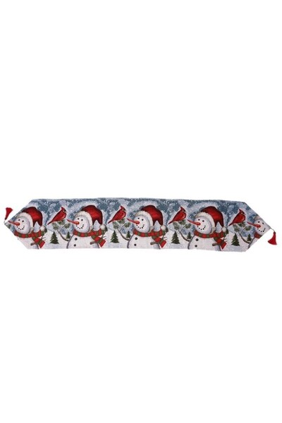 Rao Napron Decorativ pentru Masa, Model Oameni de Zapada, Tematica Craciun, 3...