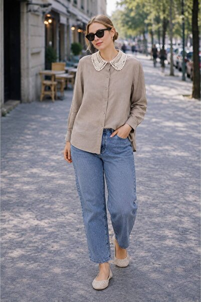 LINELLE Chestnut Retro Vintage Shirt