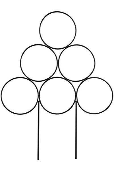 STARSTAR 4Pcs Modular Stackable Climbing Plant Support Racks, Black Stainless...