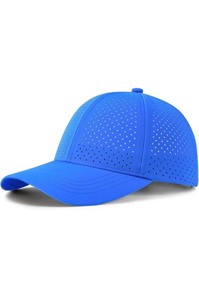 STARSTAR Blue Men's Summer Adjustable Performance Cap, Breathable Snap Button...