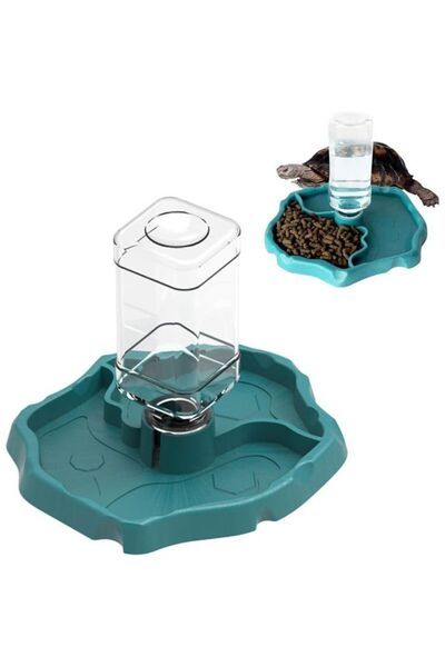 STARSTAR Reptile and turtle water dispenser, 2-in-1 turtle water dispenser, t...