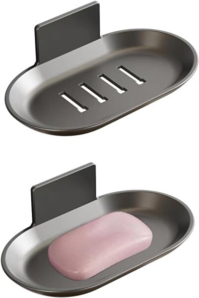 STARSTAR Soap Dish - 2-Piece Wall Mount Soap Holder for Shower, Non-Drilling,...