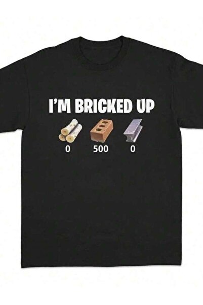 LİNA06 تي شيرت I'm Bricked Up Meme، قميص برسومات رائعة، ملابس كاجوال مثالية. ...