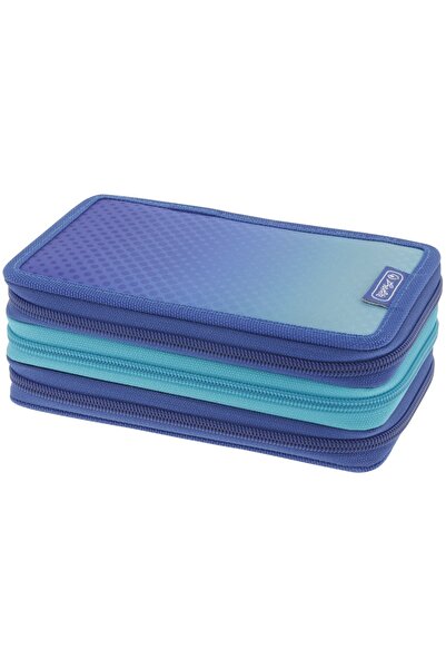 Herlitz Penar echipat 31 piese 3 fermoare Dip Dye, Herlitz, culoare albastru ...