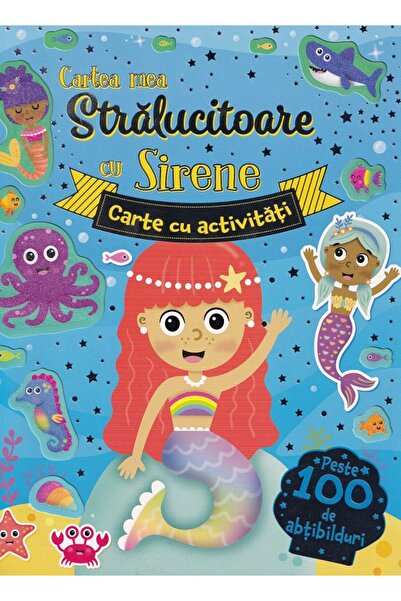 Flamingo Cartea mea stralucitoare cu sirene. Carte cu activitati