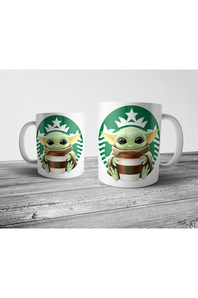 Pixxa Baby Yoda Grogu Bucks Mandalorian Mug Cup