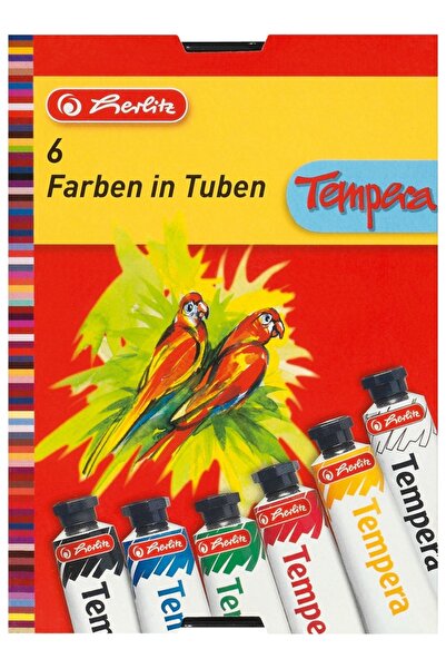 Herlitz Acuarele 6 culori Tempera