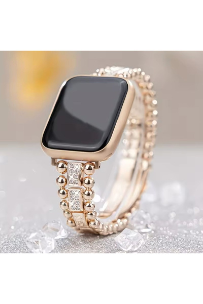 GAVIO Curea metalică de lux, cu strasuri, compatibilă cu Apple Watch 1, 2, 3,...