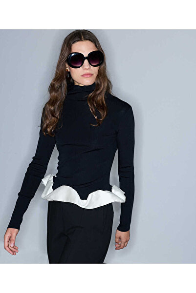İpekyol Kumaş mix colorblock triko