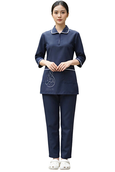 ABSHIR Housemaid/Khadama/Nanny/Babysitter SET Uniform Set, ZIPPER NECK with 3...