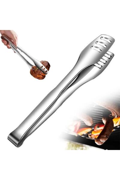 STARSTAR Kitchen tongs, 304 stainless steel, 28.5x4cm, heat-resistant, multi-...