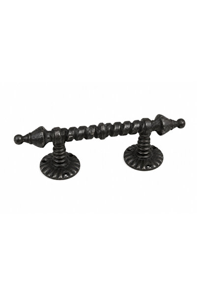 Condi Collection Brass Raw Material Oxide Black Color Patterned Rotating Pull...