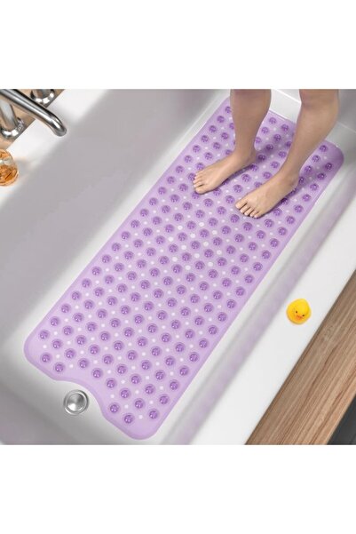 STARSTAR 100x40cm Rectangular Non-Slip PVC Bathtub Mat, Soft Shower Floor Pad...