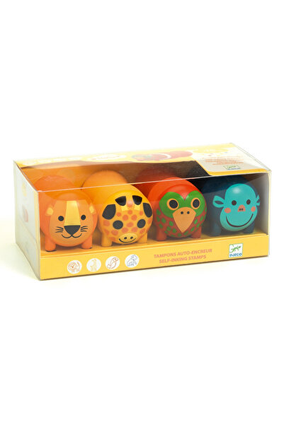 djeco Safari Animals Stamp Set,