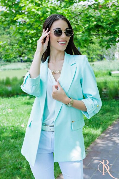 BLUE NATURE WOMEN Light green BLAZER