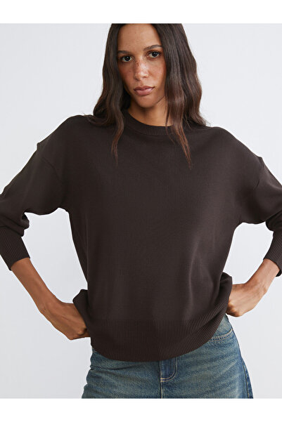 LC Waikiki Crew Neck Striped Women's Knitwear Sweater