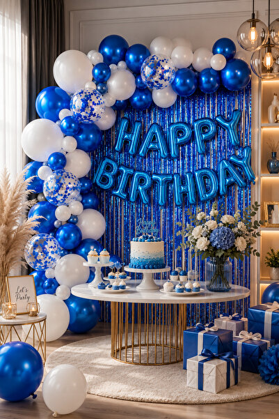 Generic Brand Set Decorațiuni Petrecere Happy Birthday 73 Piese, Roz sau Alba...